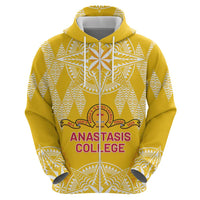 Personalised Anastasis College Hoodie Tonga Ngatu Pattern - Polynesian Pride