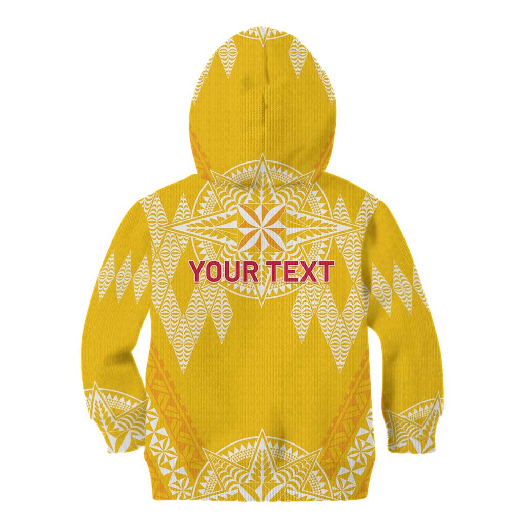 Personalised Anastasis College Kid Hoodie Tonga Ngatu Pattern - Polynesian Pride