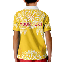 Personalised Anastasis College Kid Polo Shirt Tonga Ngatu Pattern - Polynesian Pride
