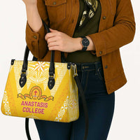 Anastasis College Leather Bag Tonga Ngatu Pattern - Polynesian Pride