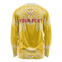 Personalised Anastasis College Long Sleeve Shirt Tonga Ngatu Pattern - Polynesian Pride