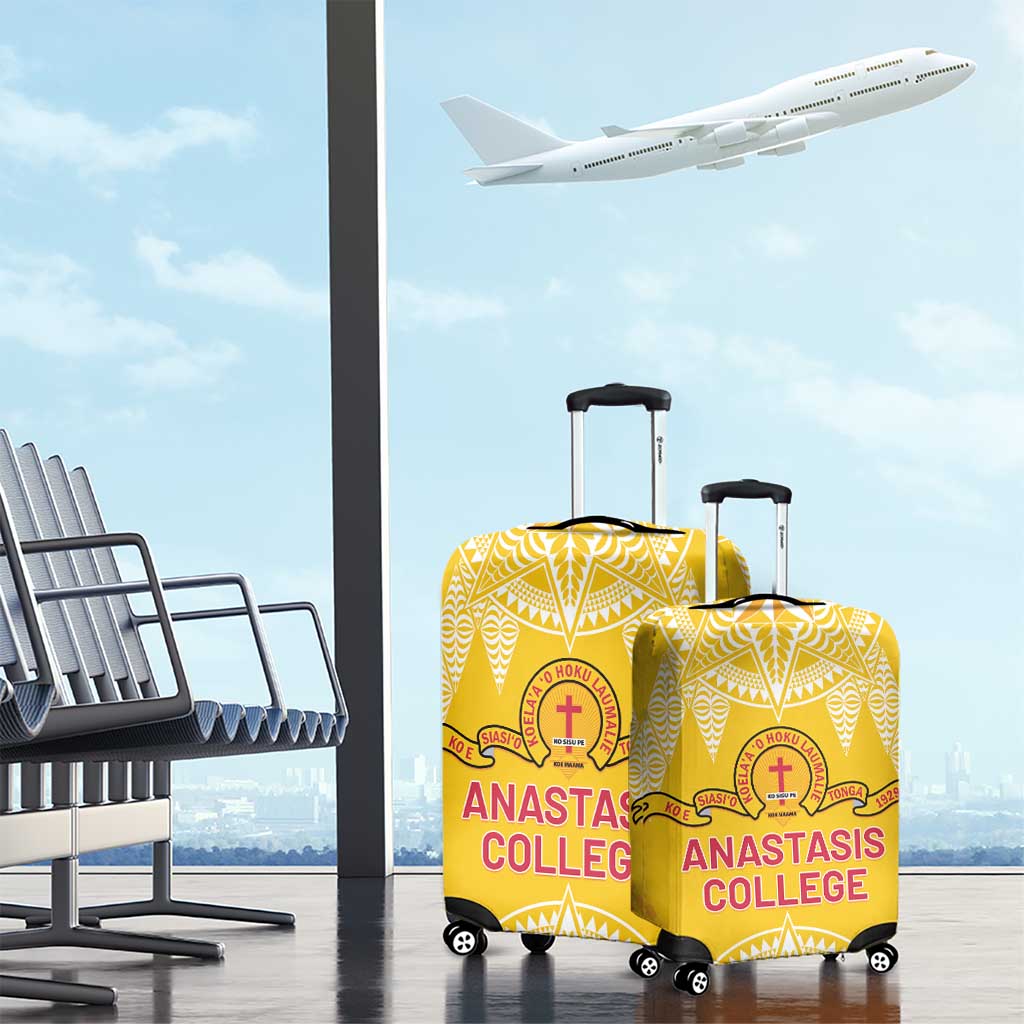Anastasis College Luggage Cover Tonga Ngatu Pattern - Polynesian Pride