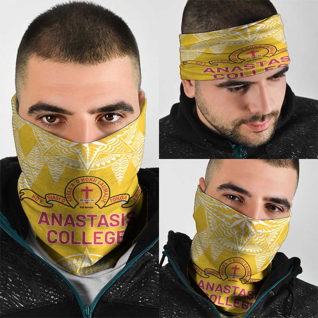 Anastasis College Neck Gaiter Tonga Ngatu Pattern LT05 - Polynesian Pride