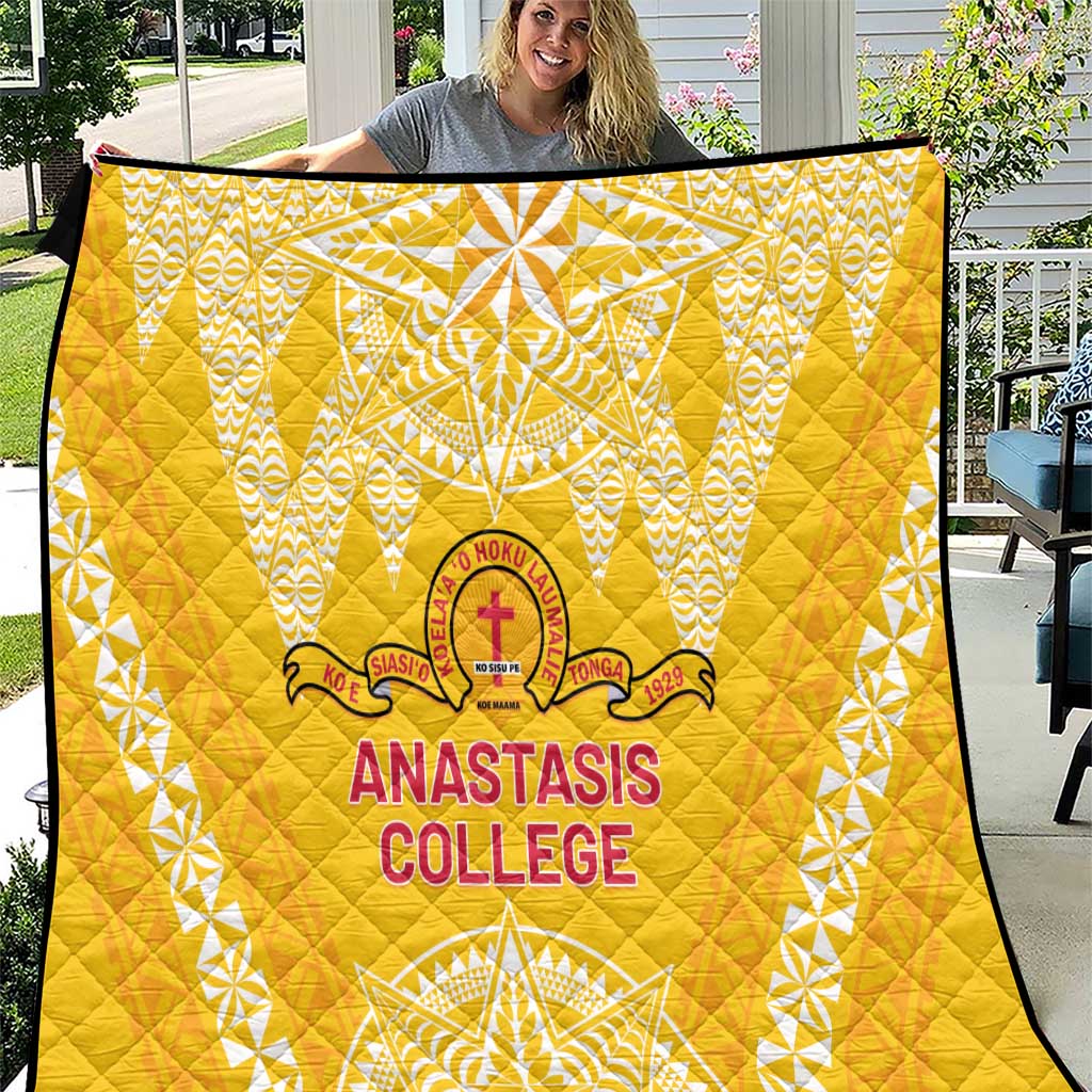 Anastasis College Quilt Tonga Ngatu Pattern - Polynesian Pride
