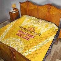 Anastasis College Quilt Tonga Ngatu Pattern - Polynesian Pride