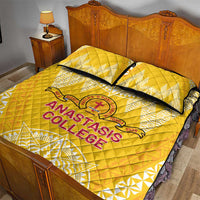 Anastasis College Quilt Bed Set Tonga Ngatu Pattern - Polynesian Pride