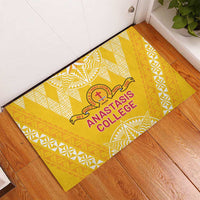 Anastasis College Rubber Doormat Tonga Ngatu Pattern LT05 - Polynesian Pride