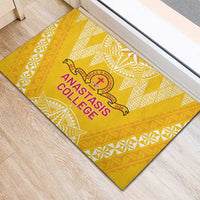 Anastasis College Rubber Doormat Tonga Ngatu Pattern LT05 - Polynesian Pride