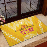 Anastasis College Rubber Doormat Tonga Ngatu Pattern LT05 - Polynesian Pride