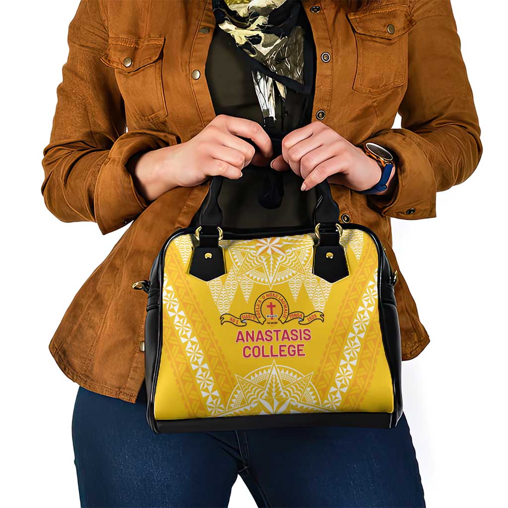 Anastasis College Shoulder Handbag Tonga Ngatu Pattern LT05 - Polynesian Pride