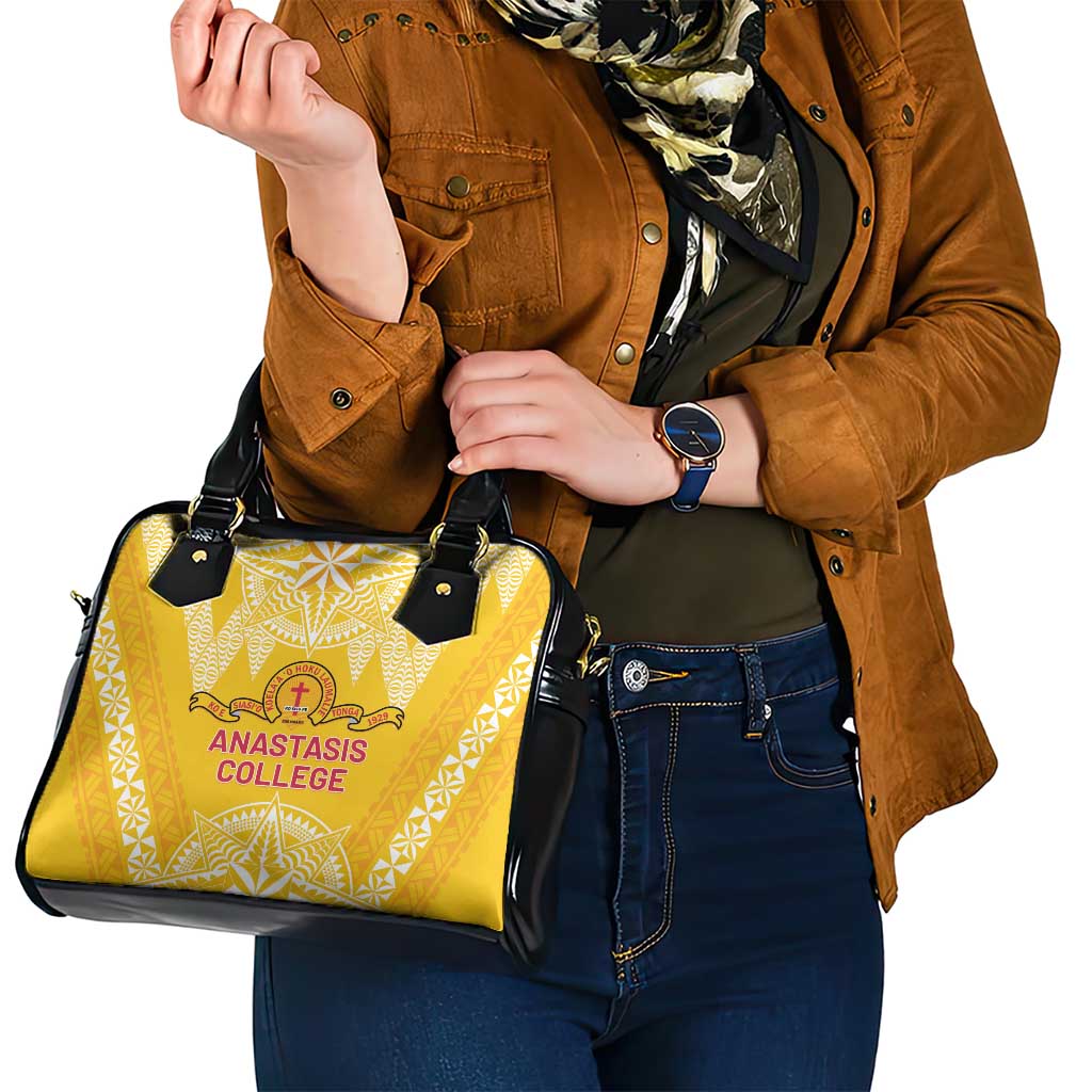 Anastasis College Shoulder Handbag Tonga Ngatu Pattern LT05 - Polynesian Pride