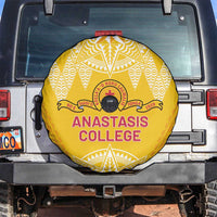 Anastasis College Spare Tire Cover Tonga Ngatu Pattern - Polynesian Pride