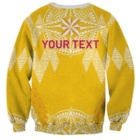 Personalised Anastasis College Sweatshirt Tonga Ngatu Pattern - Polynesian Pride