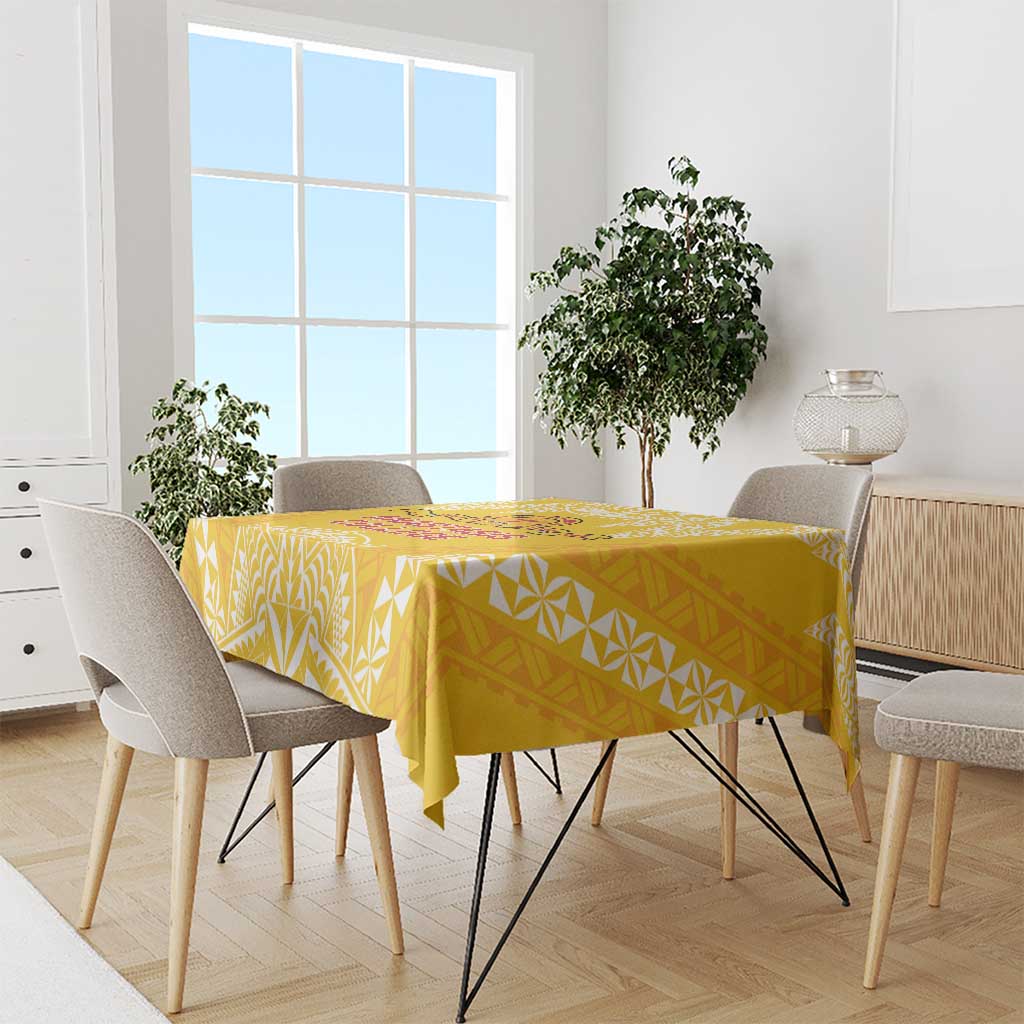 Anastasis College Tablecloth Tonga Ngatu Pattern LT05 - Polynesian Pride