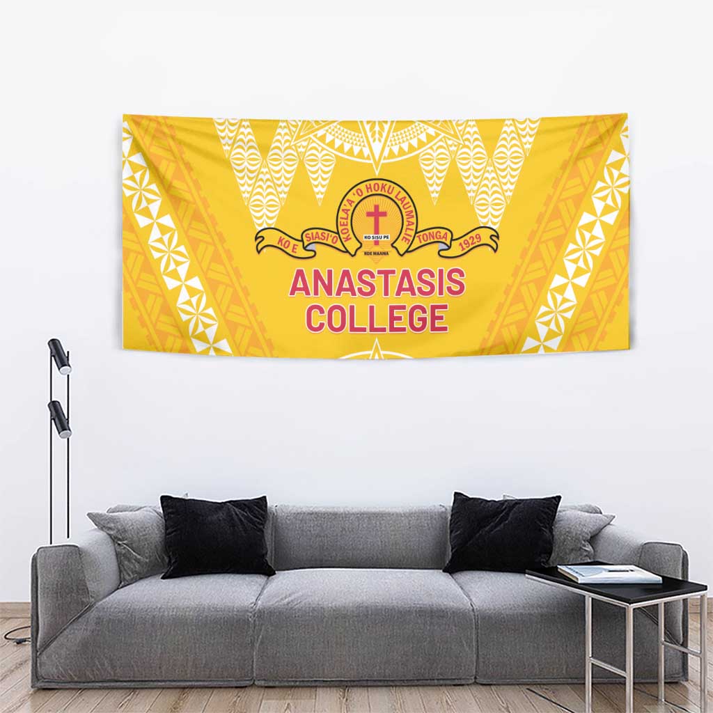 Anastasis College Tapestry Tonga Ngatu Pattern - Polynesian Pride