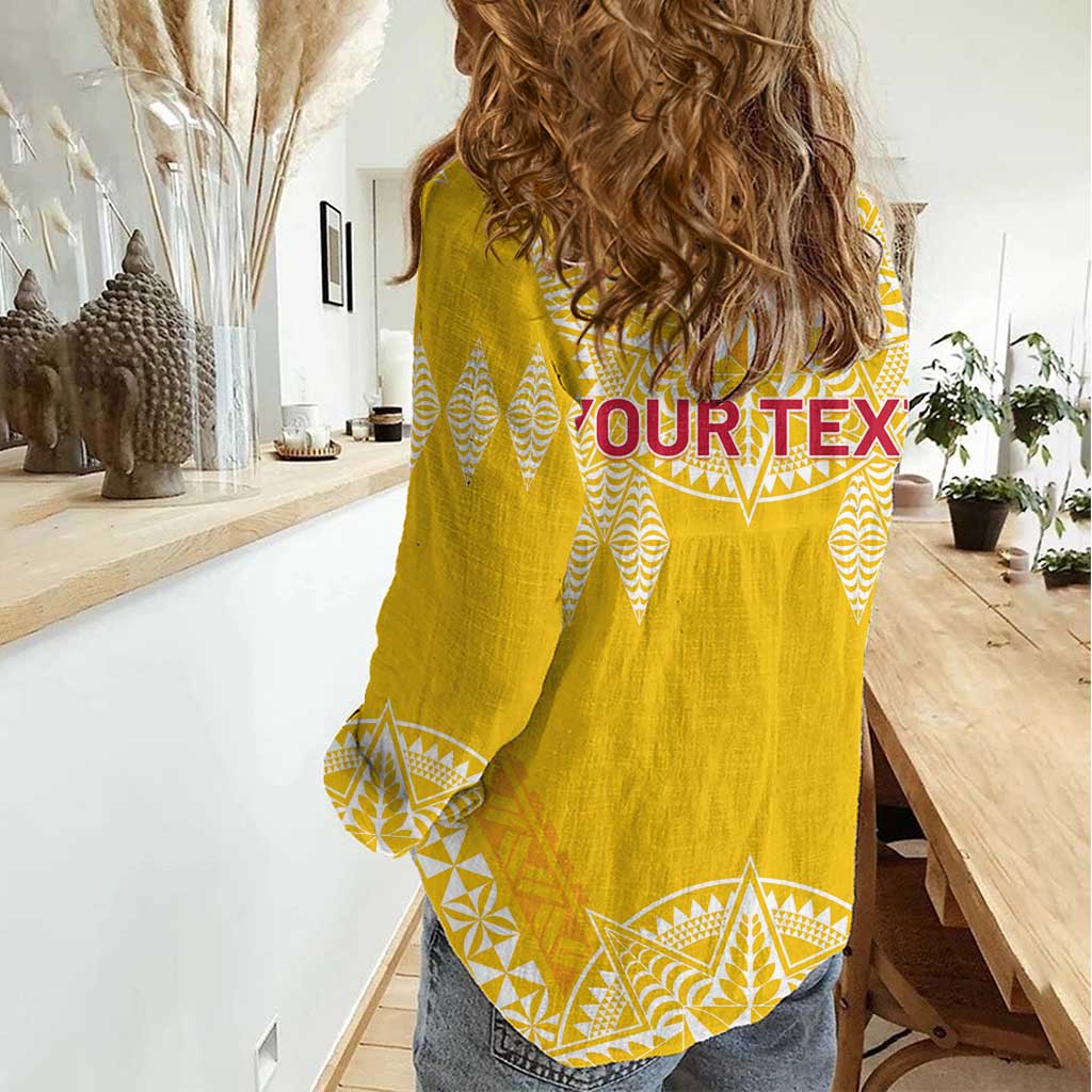 Personalised Anastasis College Women Casual Shirt Tonga Ngatu Pattern - Polynesian Pride