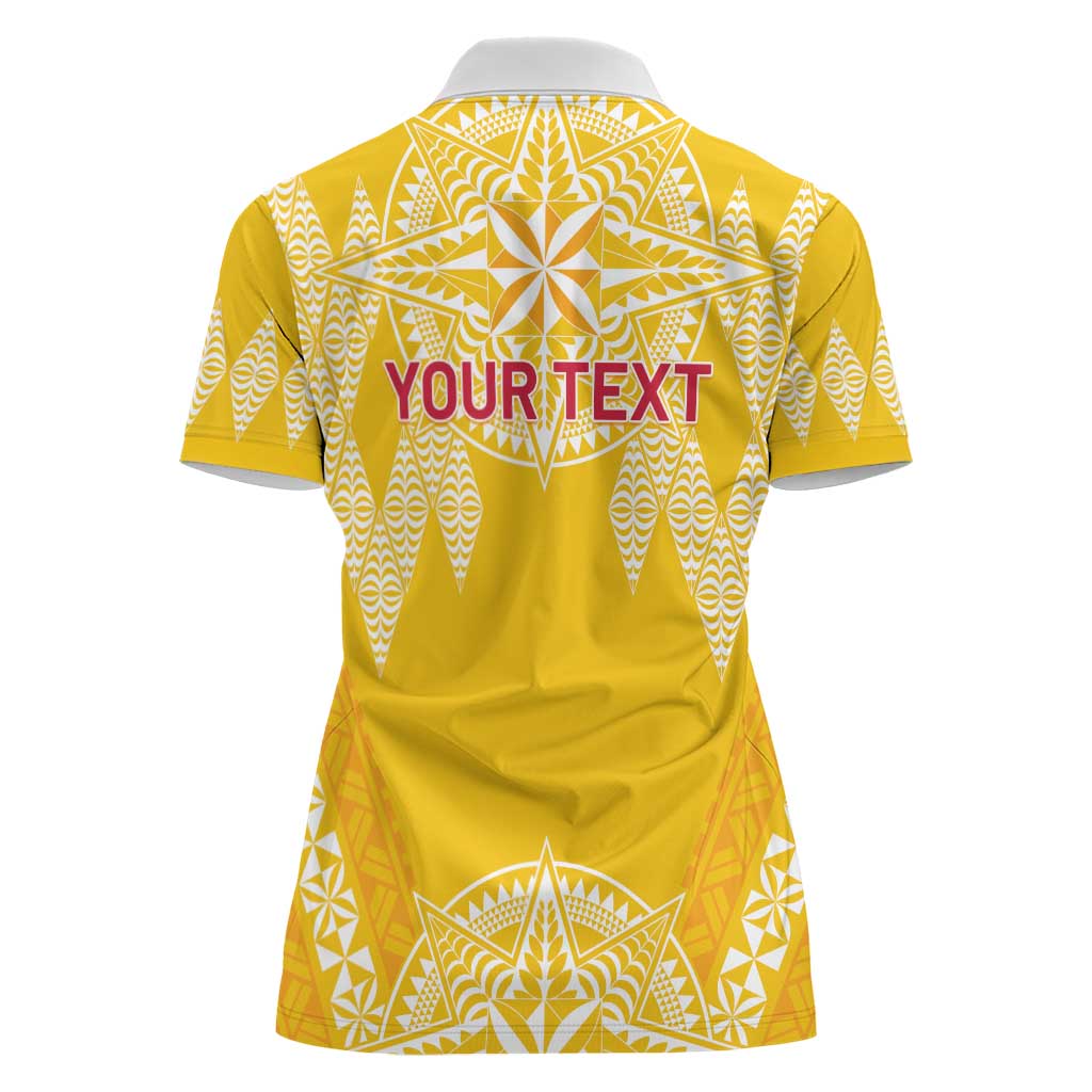 Personalised Anastasis College Women Polo Shirt Tonga Ngatu Pattern - Polynesian Pride