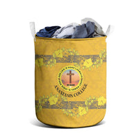 Tonga Anastasis College Laundry Basket Tongan Ngatu Kupesi Pattern LT05 - Polynesian Pride