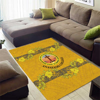 Tonga Anastasis College Area Rug Tongan Ngatu Kupesi Pattern - Polynesian Pride