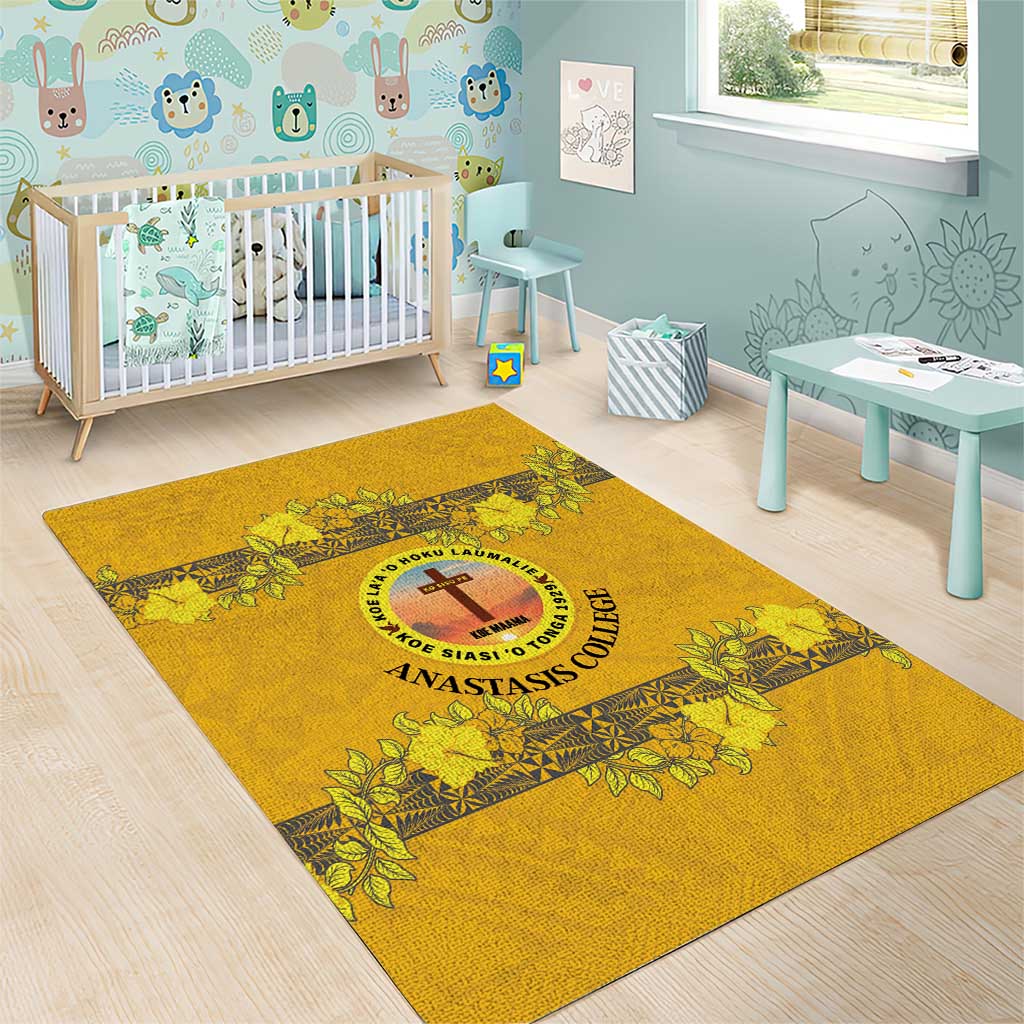 Tonga Anastasis College Area Rug Tongan Ngatu Kupesi Pattern - Polynesian Pride