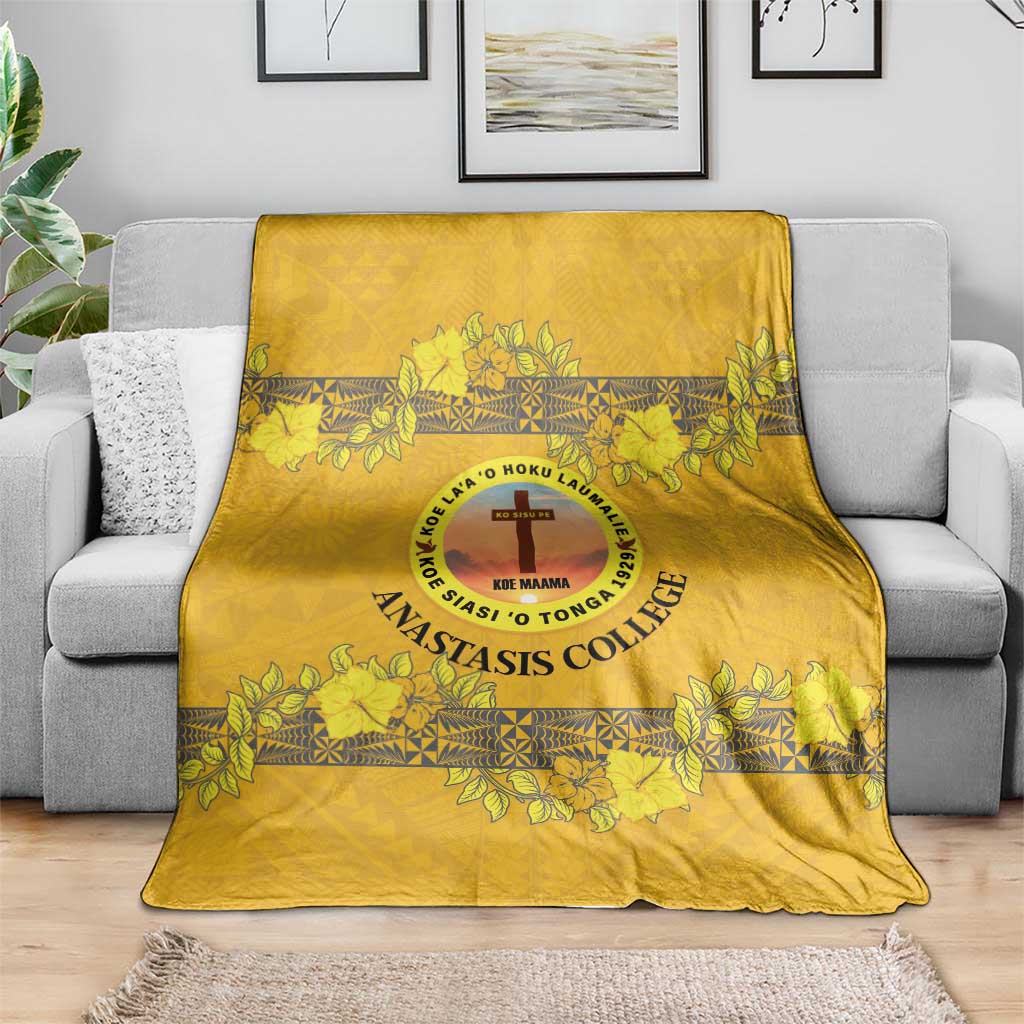 Tonga Anastasis College Blanket Tongan Ngatu Kupesi Pattern - Polynesian Pride