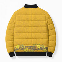 Tonga Anastasis College Bomber Puffer Jacket Tongan Ngatu Kupesi Pattern - Polynesian Pride
