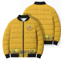 Tonga Anastasis College Bomber Puffer Jacket Tongan Ngatu Kupesi Pattern - Polynesian Pride