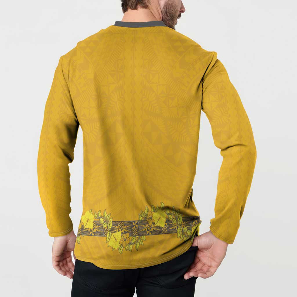 Tonga Anastasis College Button Sweatshirt Tongan Ngatu Kupesi Pattern LT05 - Polynesian Pride