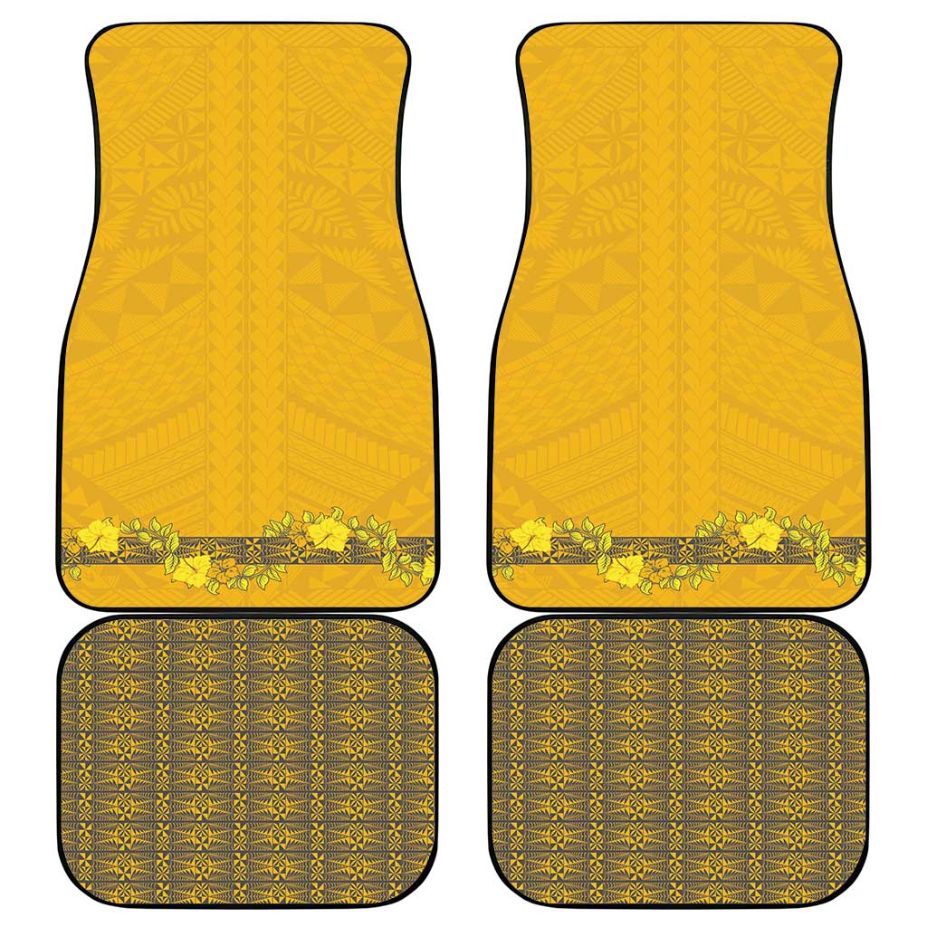 Tonga Anastasis College Car Mats Tongan Ngatu Kupesi Pattern LT05 - Polynesian Pride