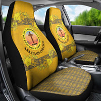Tonga Anastasis College Car Seat Cover Tongan Ngatu Kupesi Pattern - Polynesian Pride
