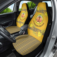 Tonga Anastasis College Car Seat Cover Tongan Ngatu Kupesi Pattern - Polynesian Pride