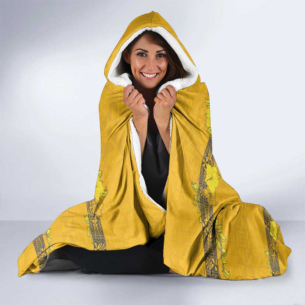 Tonga Anastasis College Hooded Blanket Tongan Ngatu Kupesi Pattern LT05 - Polynesian Pride
