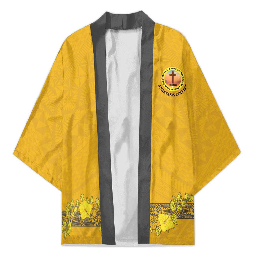 Tonga Anastasis College Kimono Tongan Ngatu Kupesi Pattern - Polynesian Pride