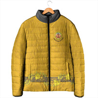 Tonga Anastasis College Padded Jacket Tongan Ngatu Kupesi Pattern LT05 - Polynesian Pride
