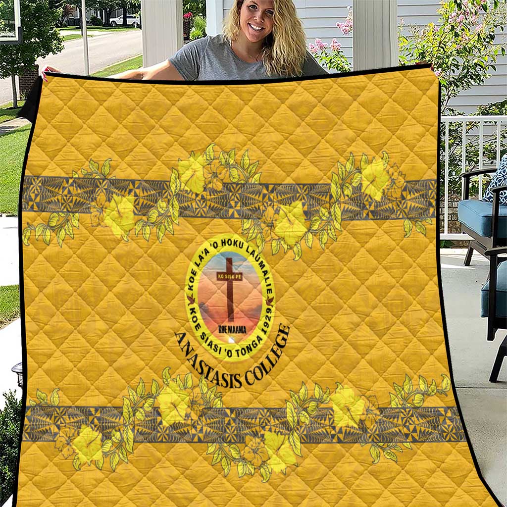 Tonga Anastasis College Quilt Tongan Ngatu Kupesi Pattern - Polynesian Pride