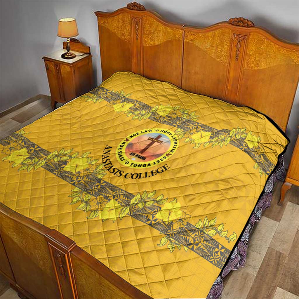 Tonga Anastasis College Quilt Tongan Ngatu Kupesi Pattern - Polynesian Pride