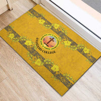 Tonga Anastasis College Rubber Doormat Tongan Ngatu Kupesi Pattern LT05 - Polynesian Pride