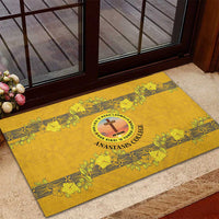 Tonga Anastasis College Rubber Doormat Tongan Ngatu Kupesi Pattern LT05 - Polynesian Pride