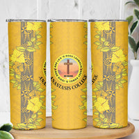 Tonga Anastasis College Skinny Tumbler Tongan Ngatu Kupesi Pattern - Polynesian Pride