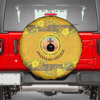 Tonga Anastasis College Spare Tire Cover Tongan Ngatu Kupesi Pattern - Polynesian Pride