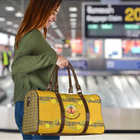 Tonga Anastasis College Travel Bag Tongan Ngatu Kupesi Pattern - Polynesian Pride