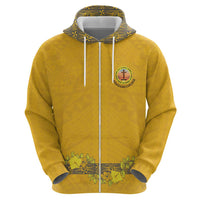 Tonga Anastasis College Zip Hoodie Tongan Ngatu Kupesi Pattern LT05 - Polynesian Pride