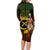 Personalised Vanuatu Custom Chiefs Day Family Matching Long Sleeve Bodycon Dress and Hawaiian Shirt Pig Tusk Simple Style LT05 - Polynesian Pride