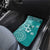 Cook Islands Car Mats Teal Hibiscus And Stars