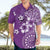 Cook Islands Hawaiian Shirt Purple Hibiscus And Stars