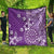 Cook Islands Quilt Purple Hibiscus And Stars