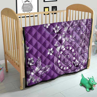 Cook Islands Quilt Purple Hibiscus And Stars