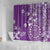Cook Islands Shower Curtain Purple Hibiscus And Stars