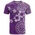 Cook Islands T Shirt Purple Hibiscus And Stars