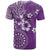 Cook Islands T Shirt Purple Hibiscus And Stars